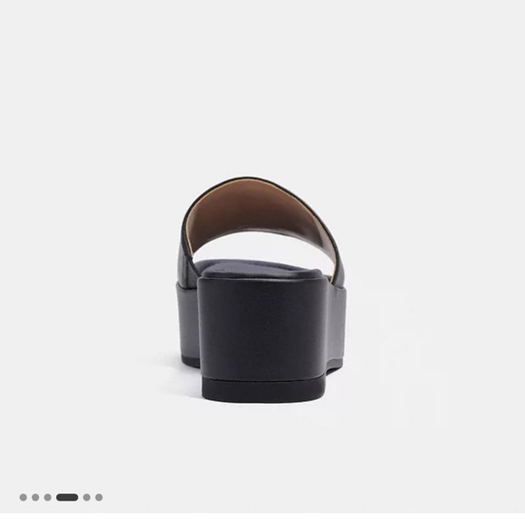 Coach platform sandals. Worn once. Original box included. - Picture 6 of 11